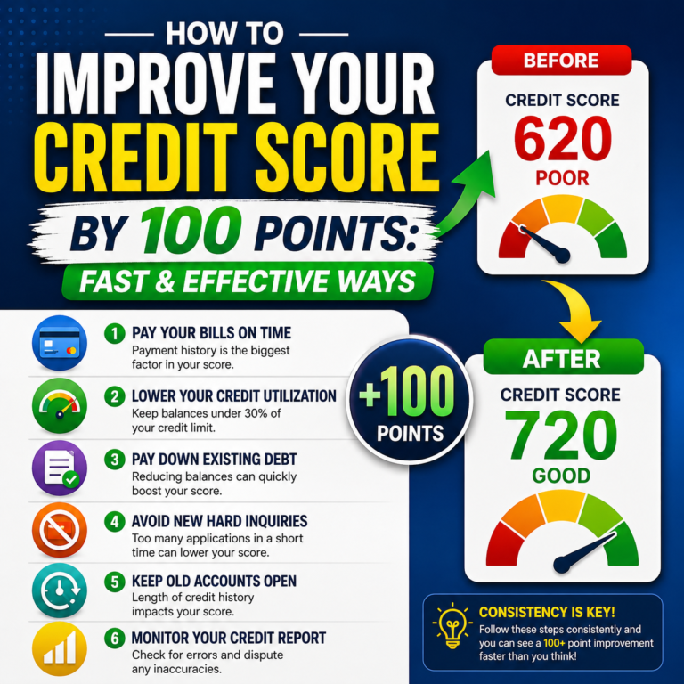 How to Improve Your Credit Score by 100 Points: Fast & Effective Ways