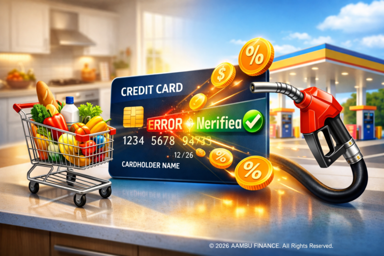 A visual guide showing how to earn maximum rewards on daily essentials like groceries and fuel.