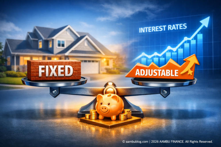 A comparison guide between Fixed-Rate and Adjustable-Rate Mortgages for US homebuyers.