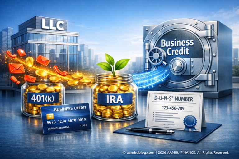 A step-by-step flowchart showing how a new business establishes its own credit rating separate from the owner.