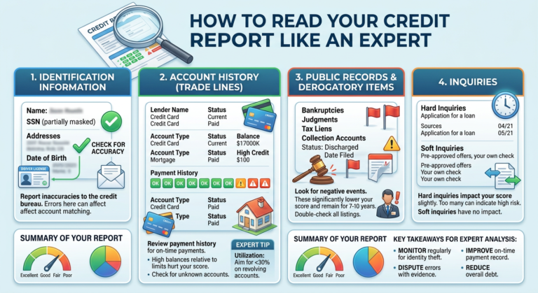 How to Read Your Credit Report Like an Expert