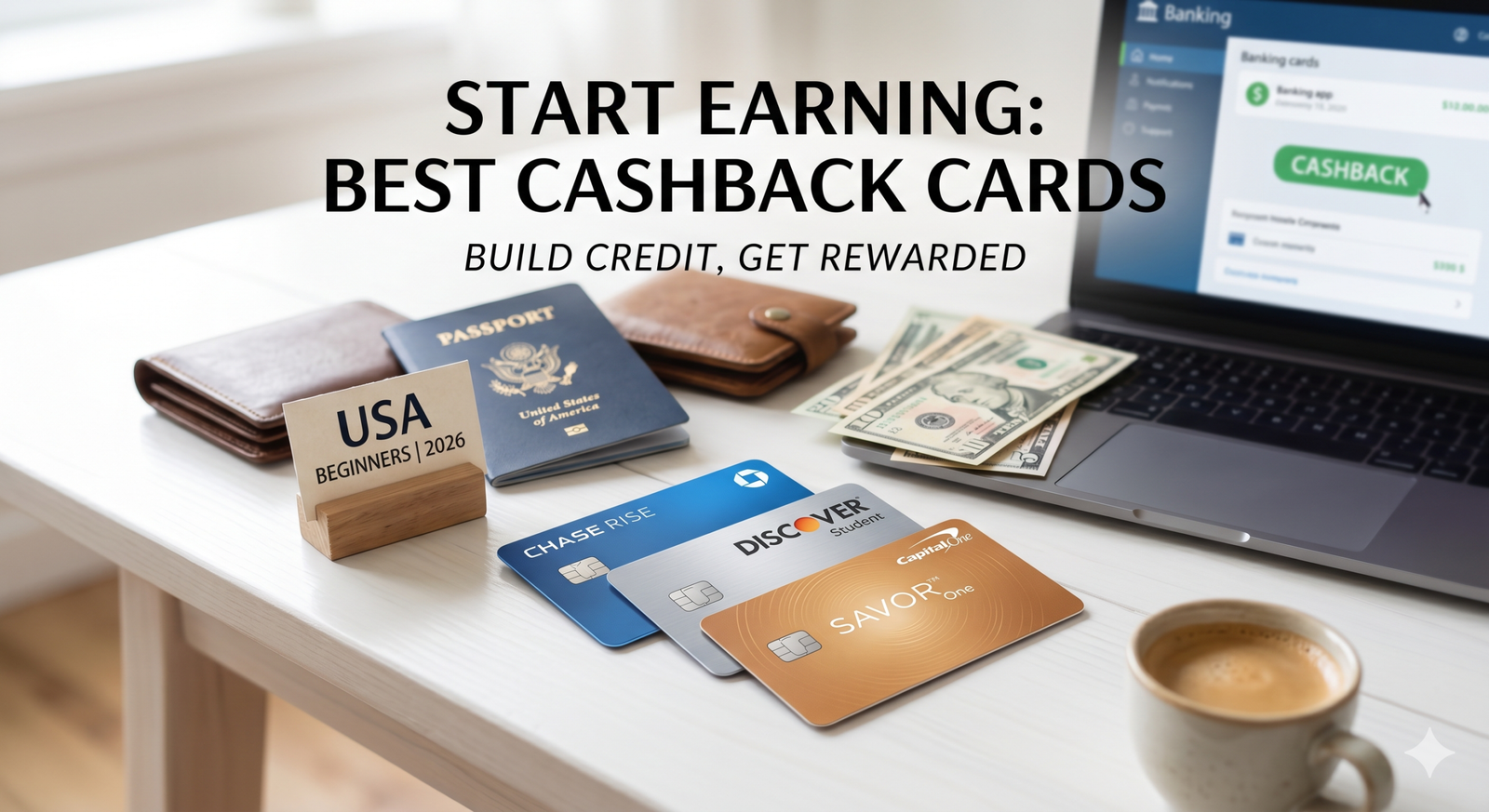 "Best cashback credit cards for beginners USA 2026 featured image AAMBUBLOG"